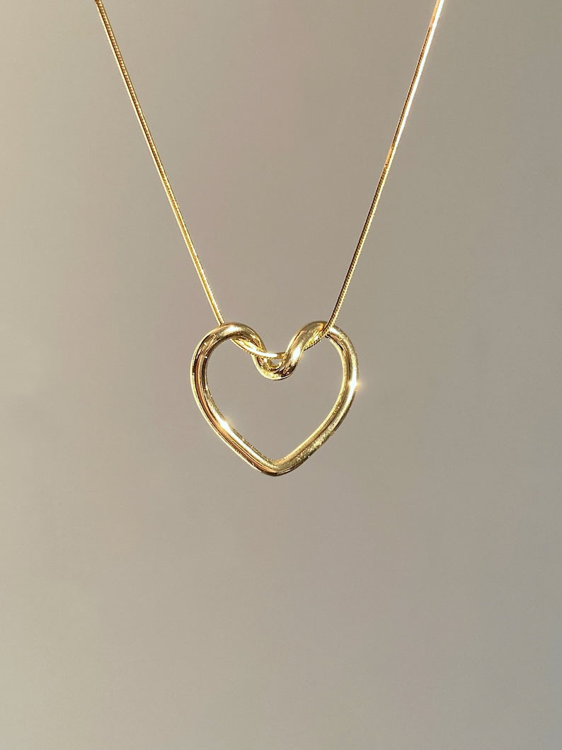 Collier Cœur Élégance | Acier Inoxydable Doré