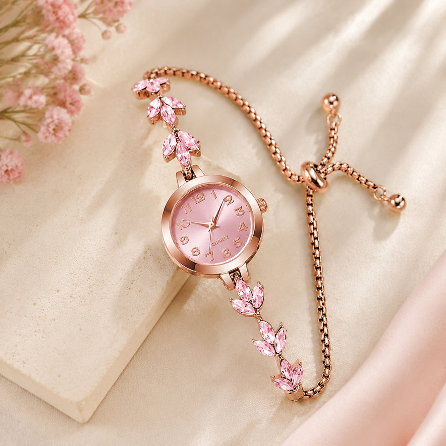 Montre Fleur Rose