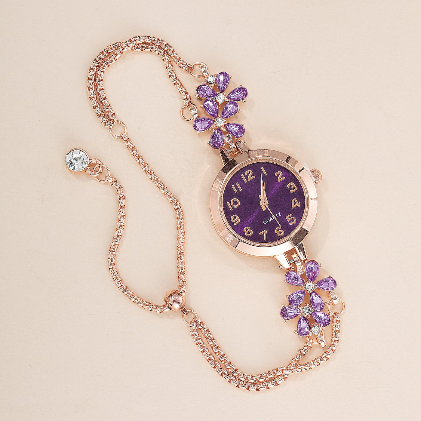 Montre Fleur Violette