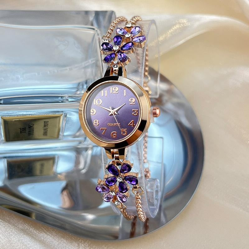 Montre Fleur Violette