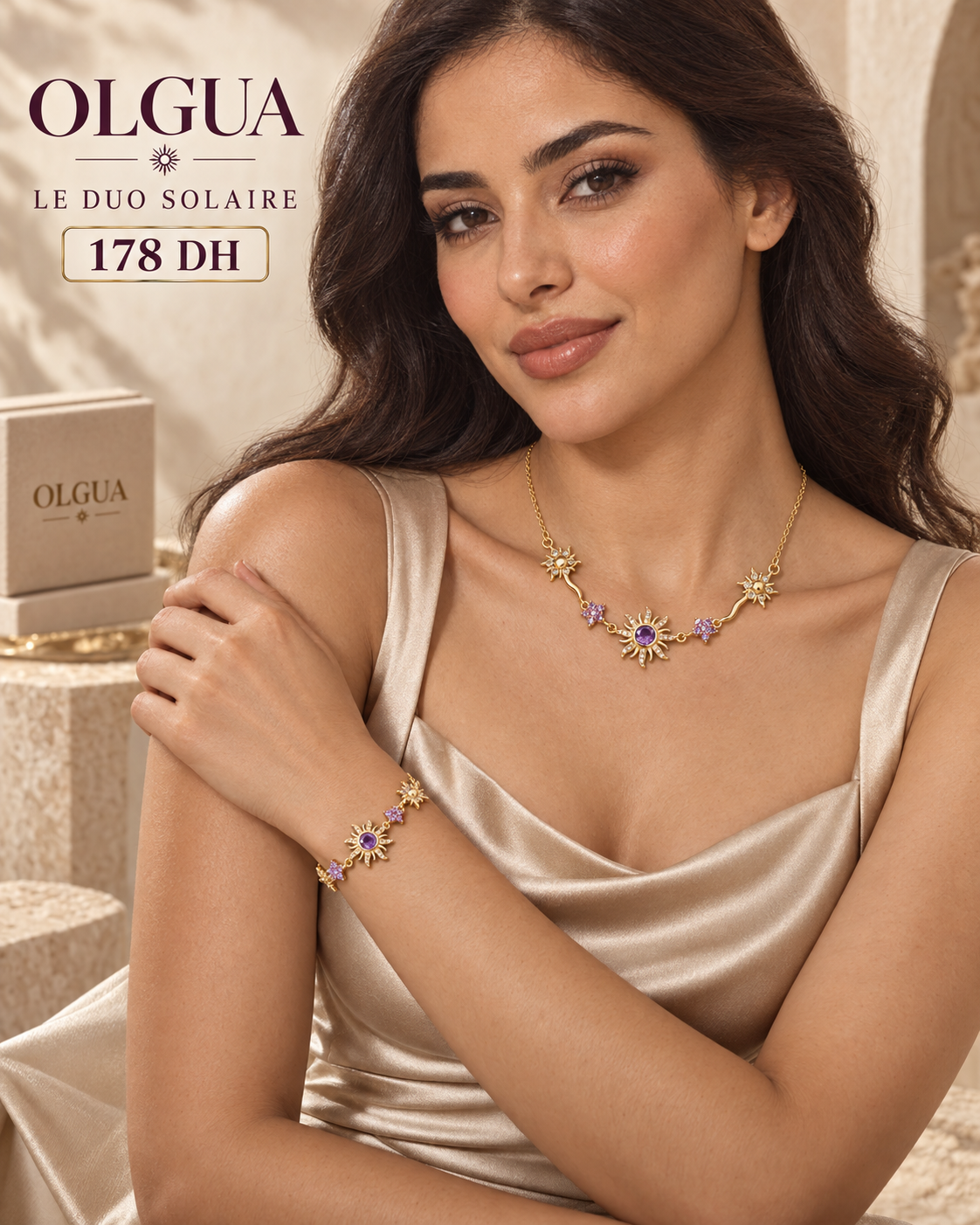 Duo Solaire – Collier + Bracelet