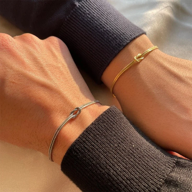 Duo Infini – Bracelets Couple Doré & Argenté