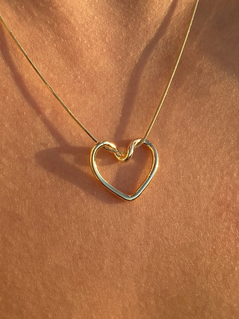Collier Cœur Élégance | Acier Inoxydable Doré