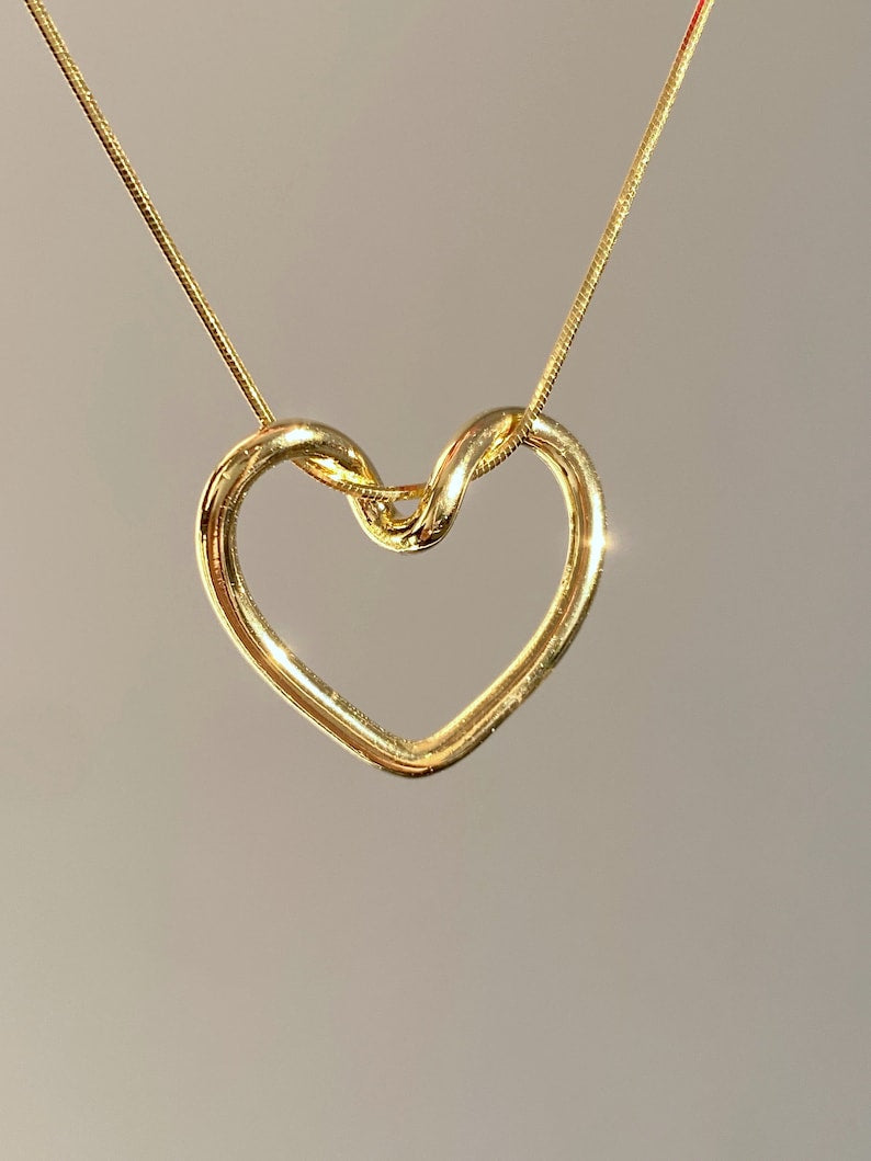 Collier Cœur Élégance | Acier Inoxydable Doré